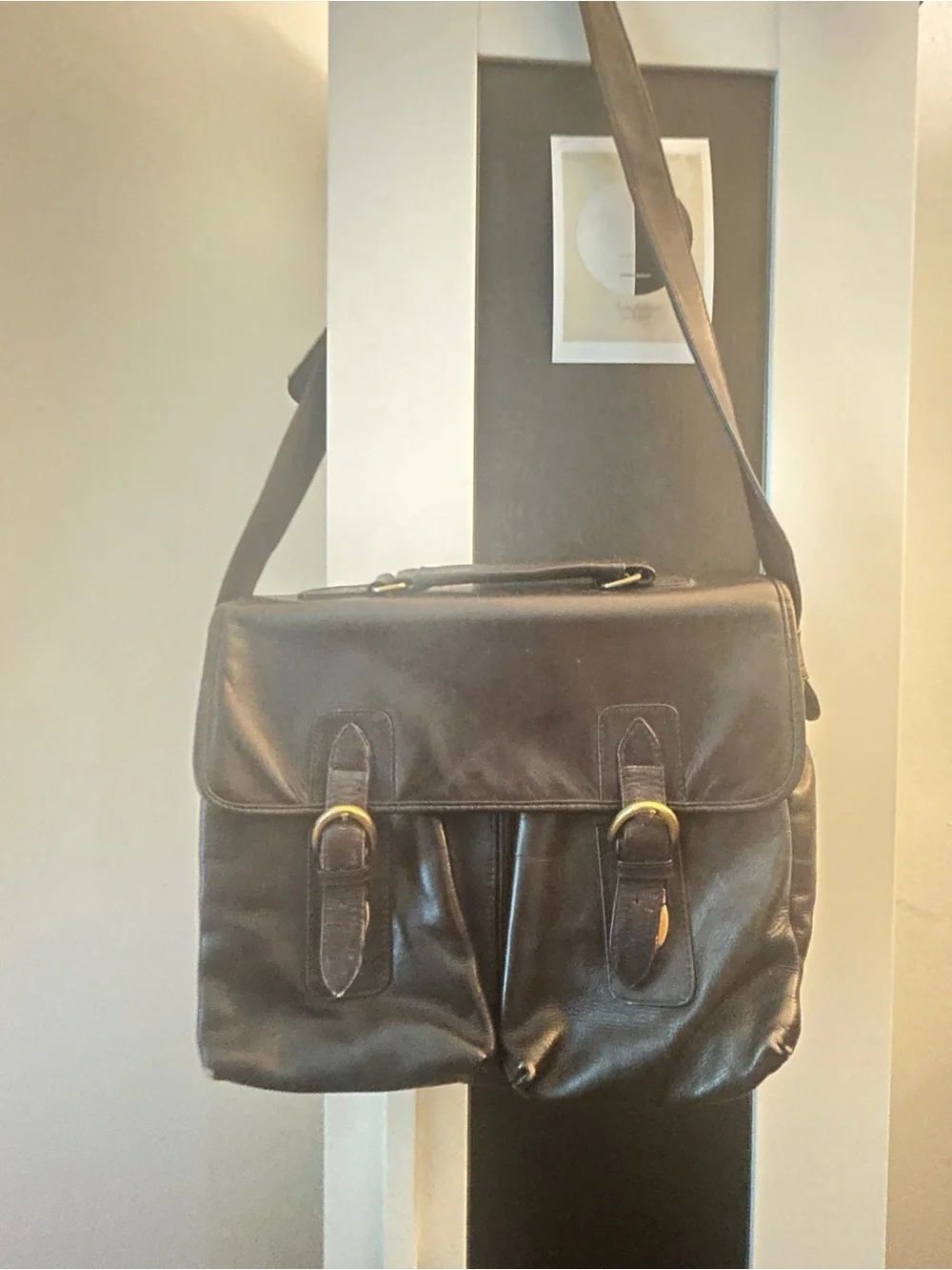 Wilsons Vintage Leather Messenger Bag
